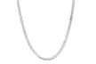 Sterling Silver Flexible Herringbone Chain Necklace - Second Medium