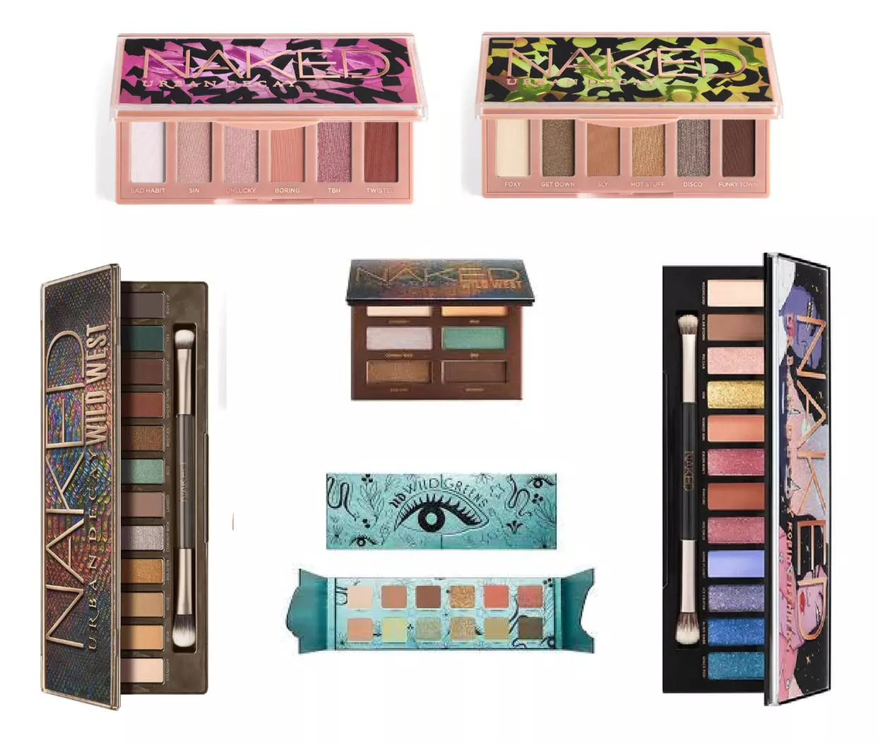 Urban Decay Best Of - Naked Wild West, Greens, Foxy, or Sin Eyeshadow Palette - Primary Image