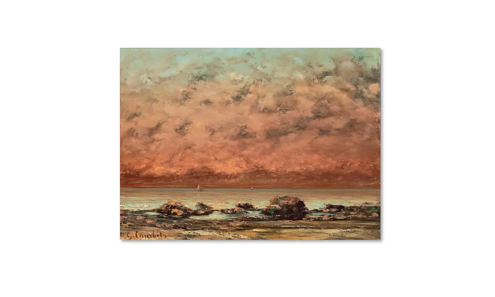 Gustave Courbet 'The Black Rocks at Trouville' Canvas Art - Primary Image