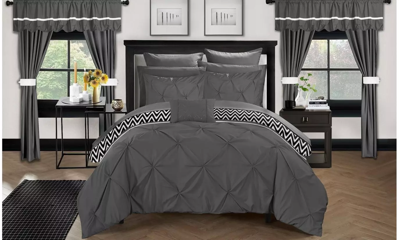 Knoxville 20 Piece Reversible Comforter Complete Bed in a Bag includes Sheets - Primary Image