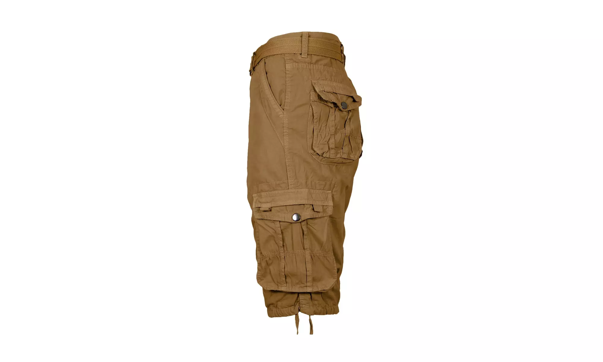 Men's Distressed Cotton Cargo Belted Shorts (Sizes, 30-42)
