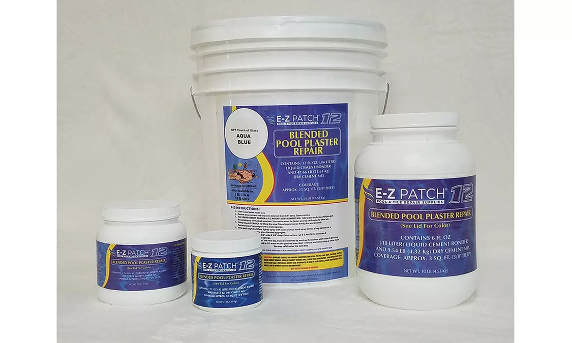E-Z Patch EZP-2254 1 lbs NPT StoneScapes Touch of Glass Series Regular Aqua Cool - Second Medium