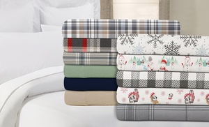 Kathy Ireland or Bibb Home Cotton Flannel Sheet Set