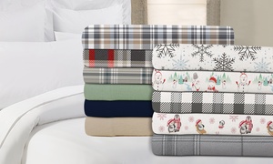 Kathy Ireland or Bibb Home Cotton Flannel Sheet Set