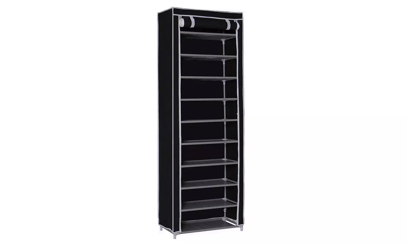 Non-woven Fabric Shoe Tower Rack Organizer Cabinet (More Than 20 Pairs) - Primary Image