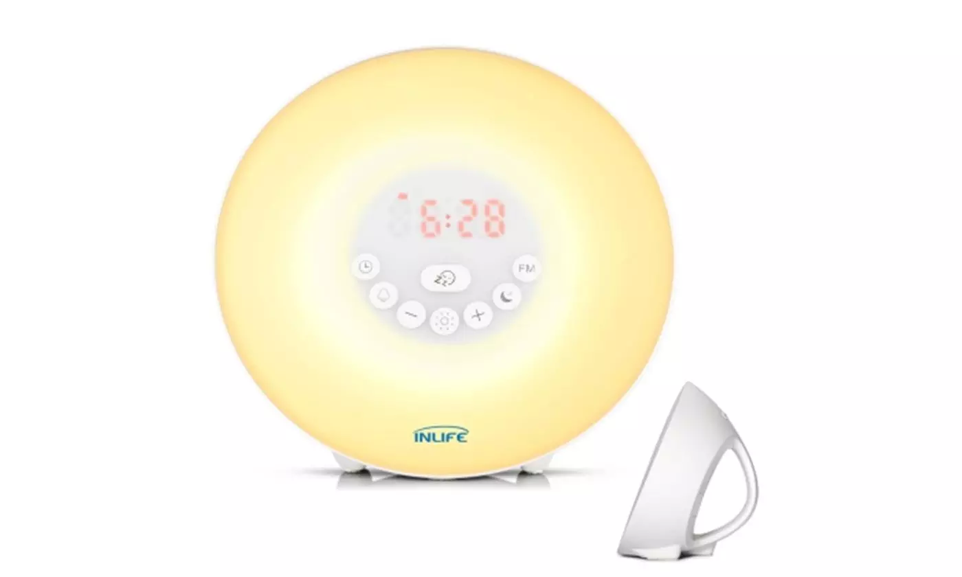 Inlife Wake Up Light with Sunrise Simulation Snooze Radio - Primary Image