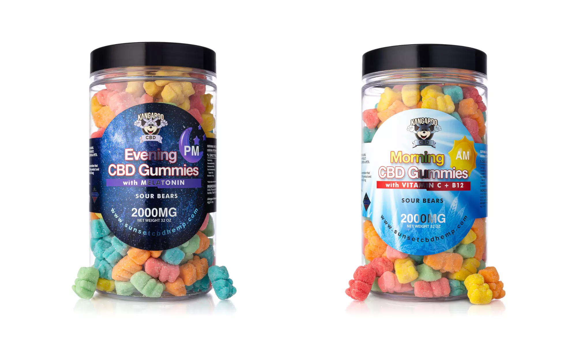 AM / PM BUNDLES - CBD Gummies from Kangaroo - Multiple Options Available