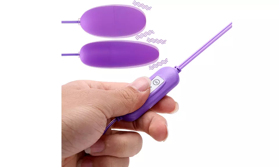 Powerful USB Double Egg Vibrator Pocket Wand Massager - Second Medium