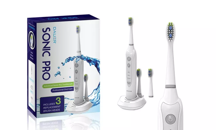 Sonic Pro Electric Toothbrush Set with 11 Replacement Heads - Primary Image
