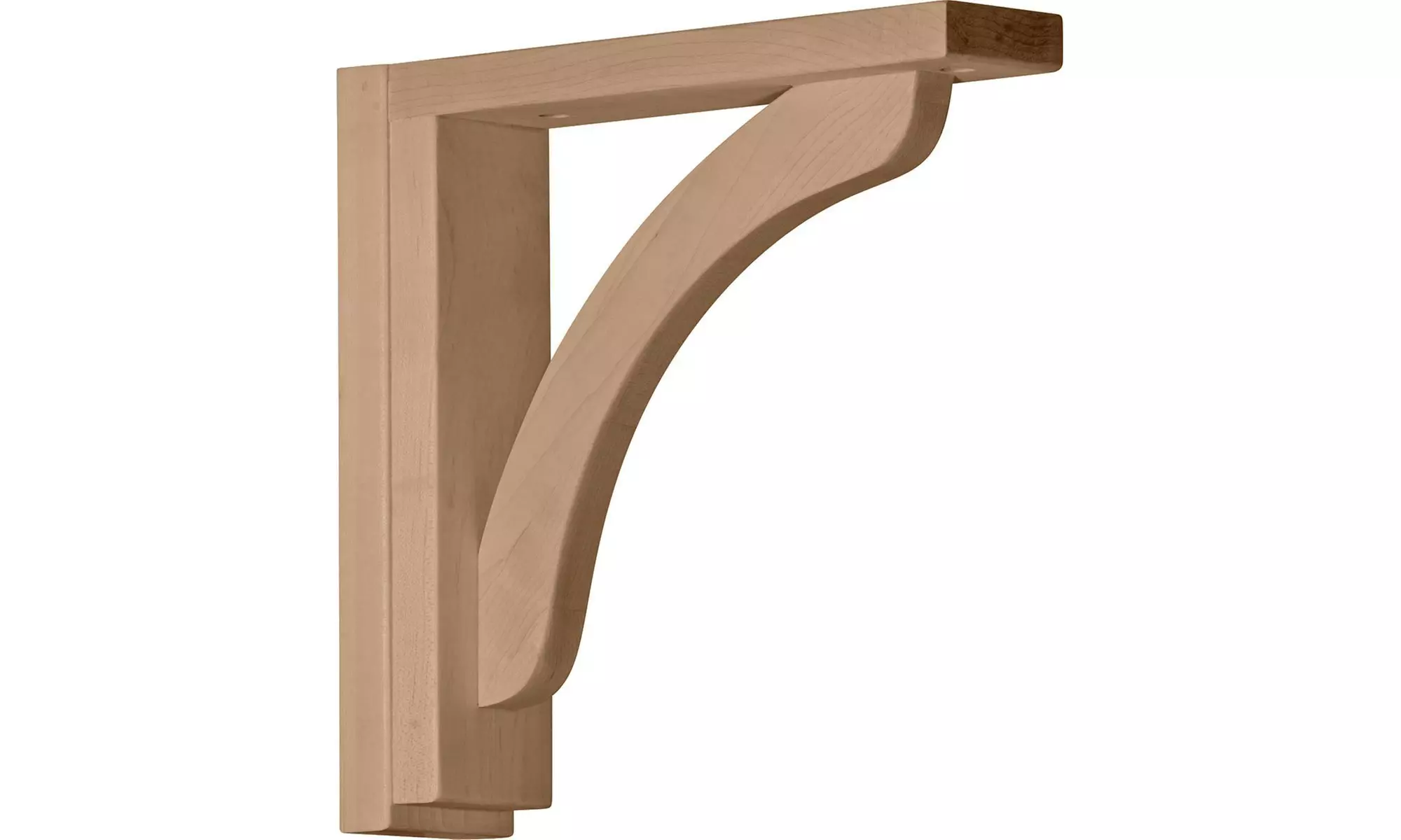 Ekena Millwork BKT02X10X10RERW 2.5 in. W Reece Shelf Bracket - Primary Image