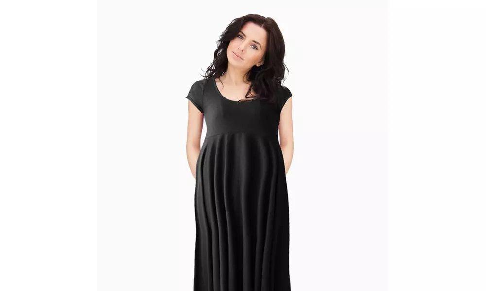 Short Sleeve Maternity Dress - Primary Image
