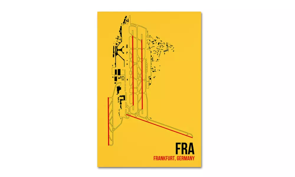 08 Left 'FRA Airport Layout' Canvas Art - Primary Image