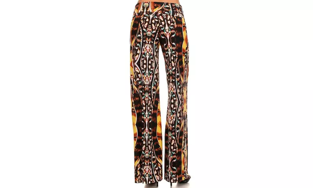 Lady'S Printed Palazzo Pants - Second Medium