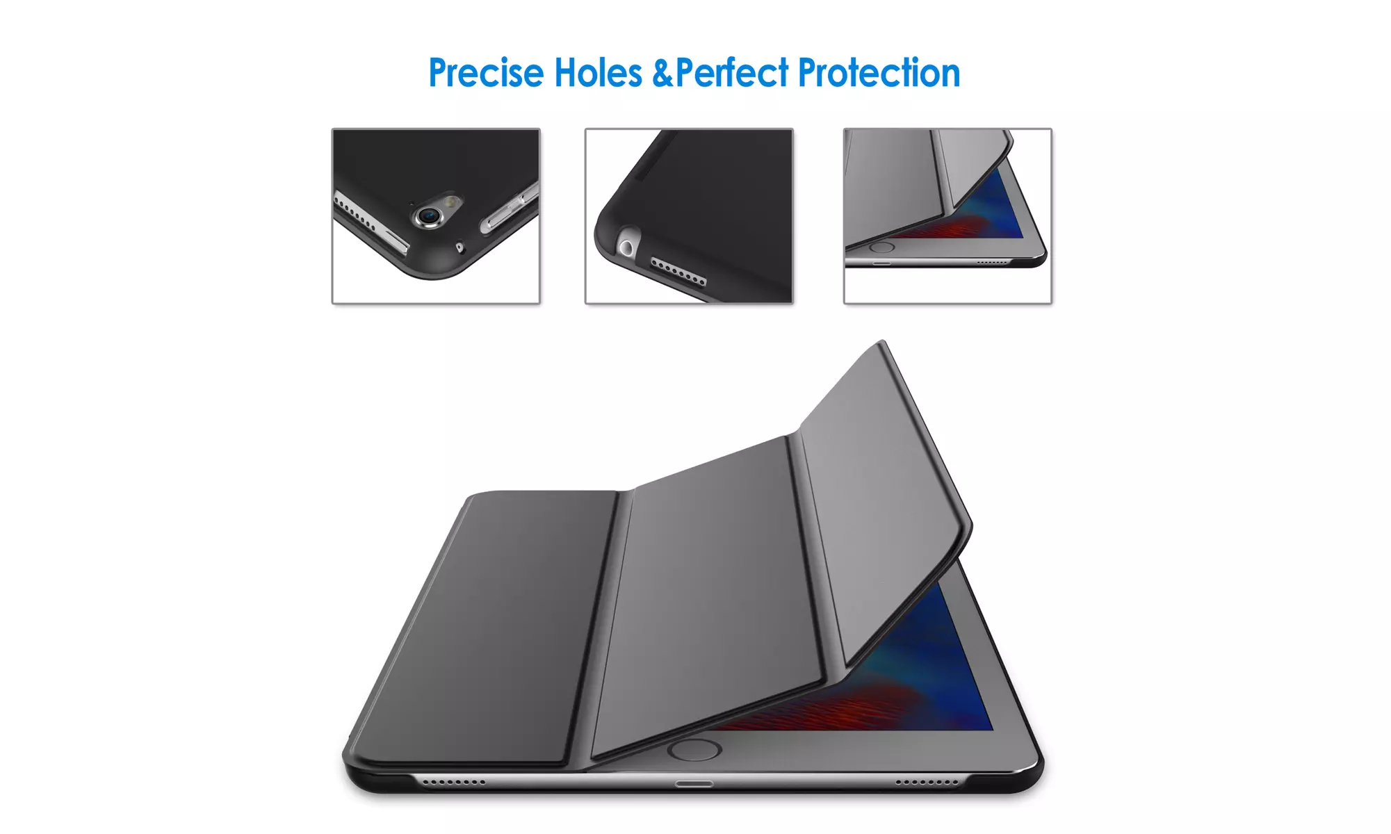 JETech Case for iPad Pro 9.7-Inch 2016 Model, Smart Cover Auto Wake/Sleep