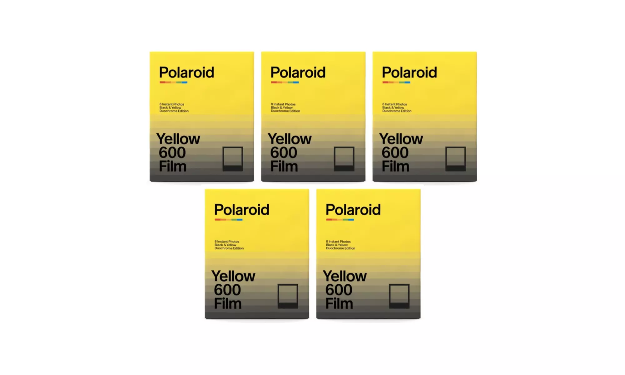 Polaroid Duochrome Film for 600 Black and Yellow Edition (5-Pack) - Primary Image
