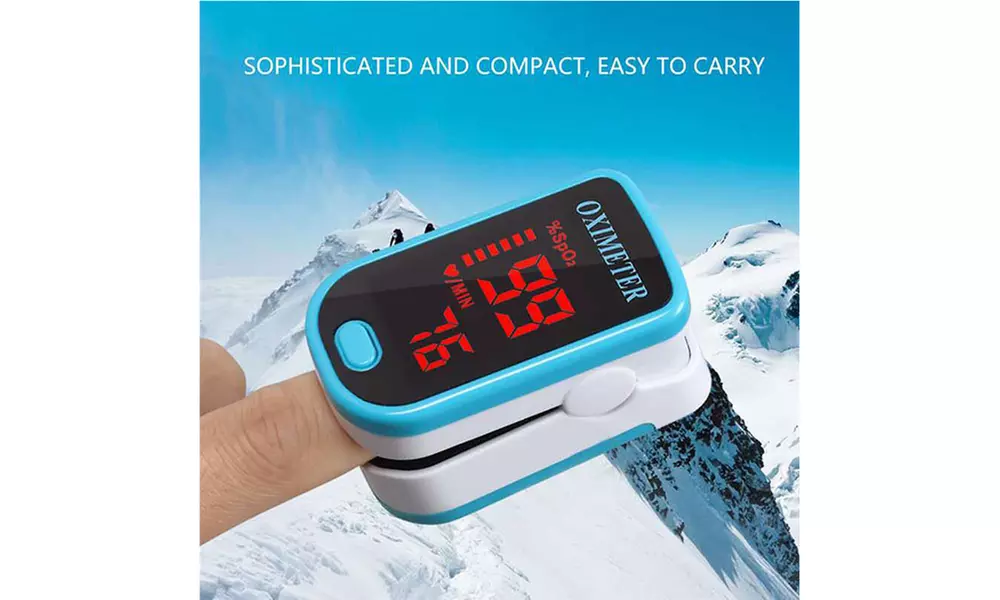 Finger Pulse Oximeter Blood Oxygen Saturation SpO2 Monitor - Second Medium