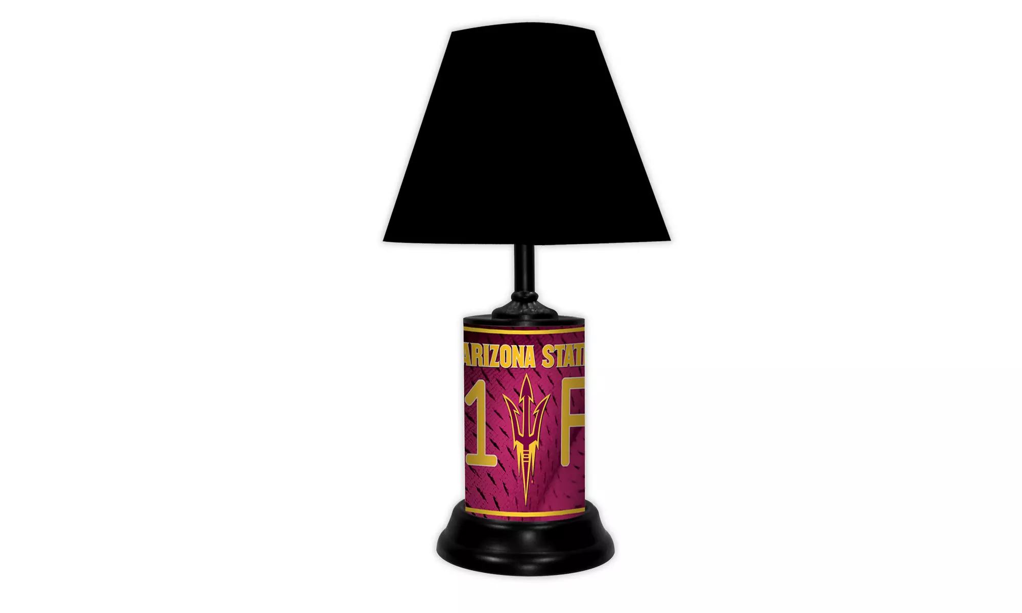 NCAA 18-inch Desk/Table Lamp with Shade, #1 Fan with Team Logo