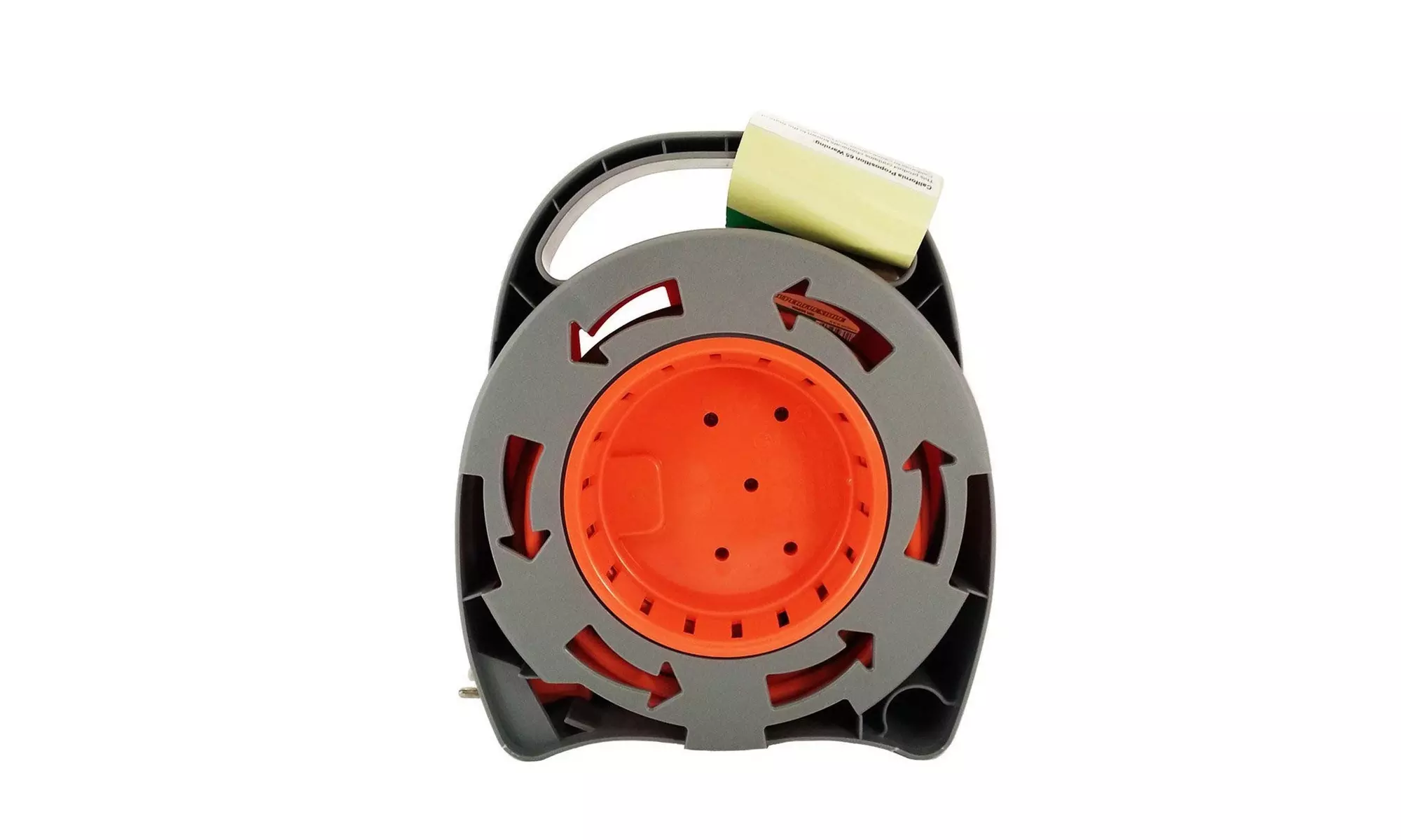 Hand Wind 20 Ft. Extension Cord Reel with 4 AC Outlets, 13 Amp UL Listed - Second Medium
