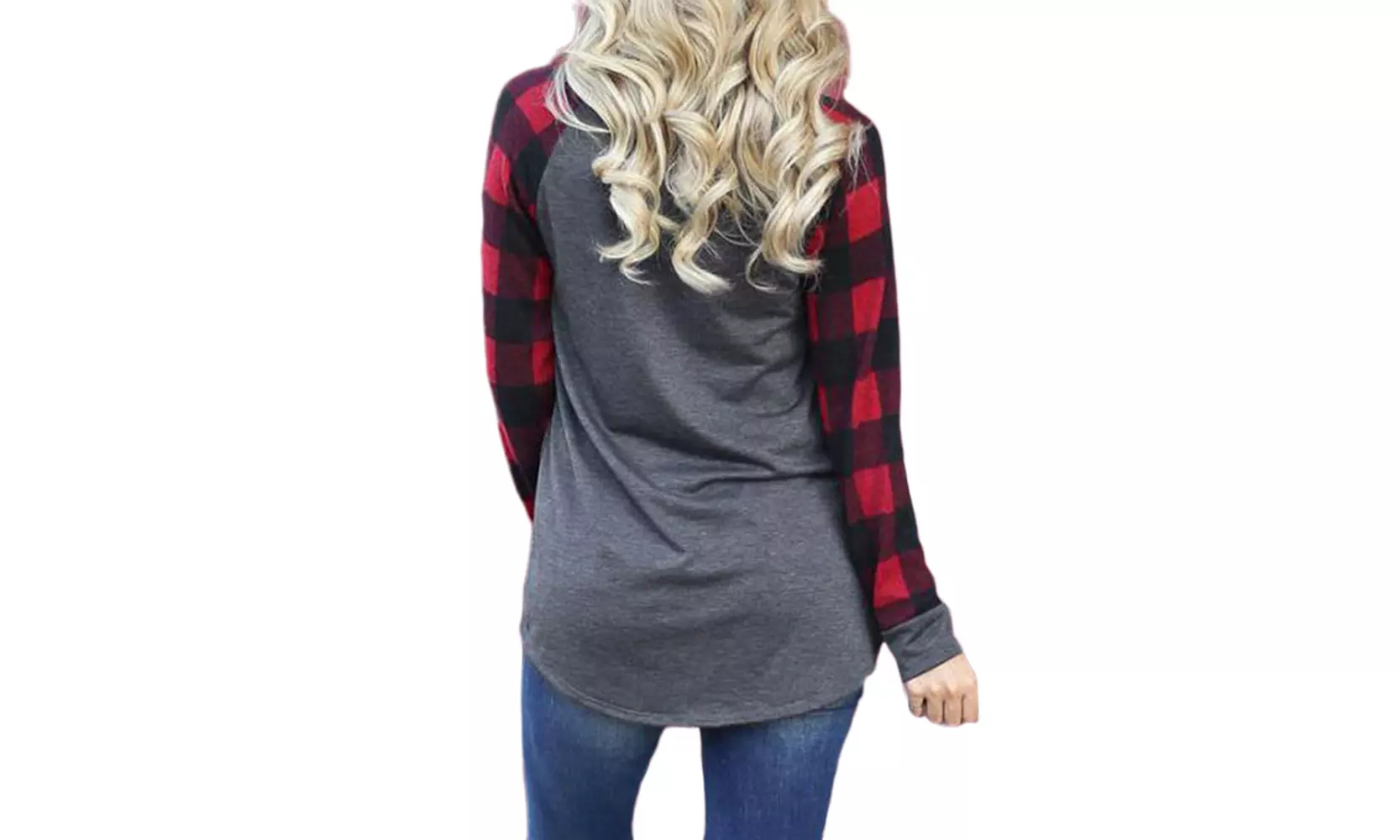 Women's Cute Christmas Plaid Tunic also in Plus Size