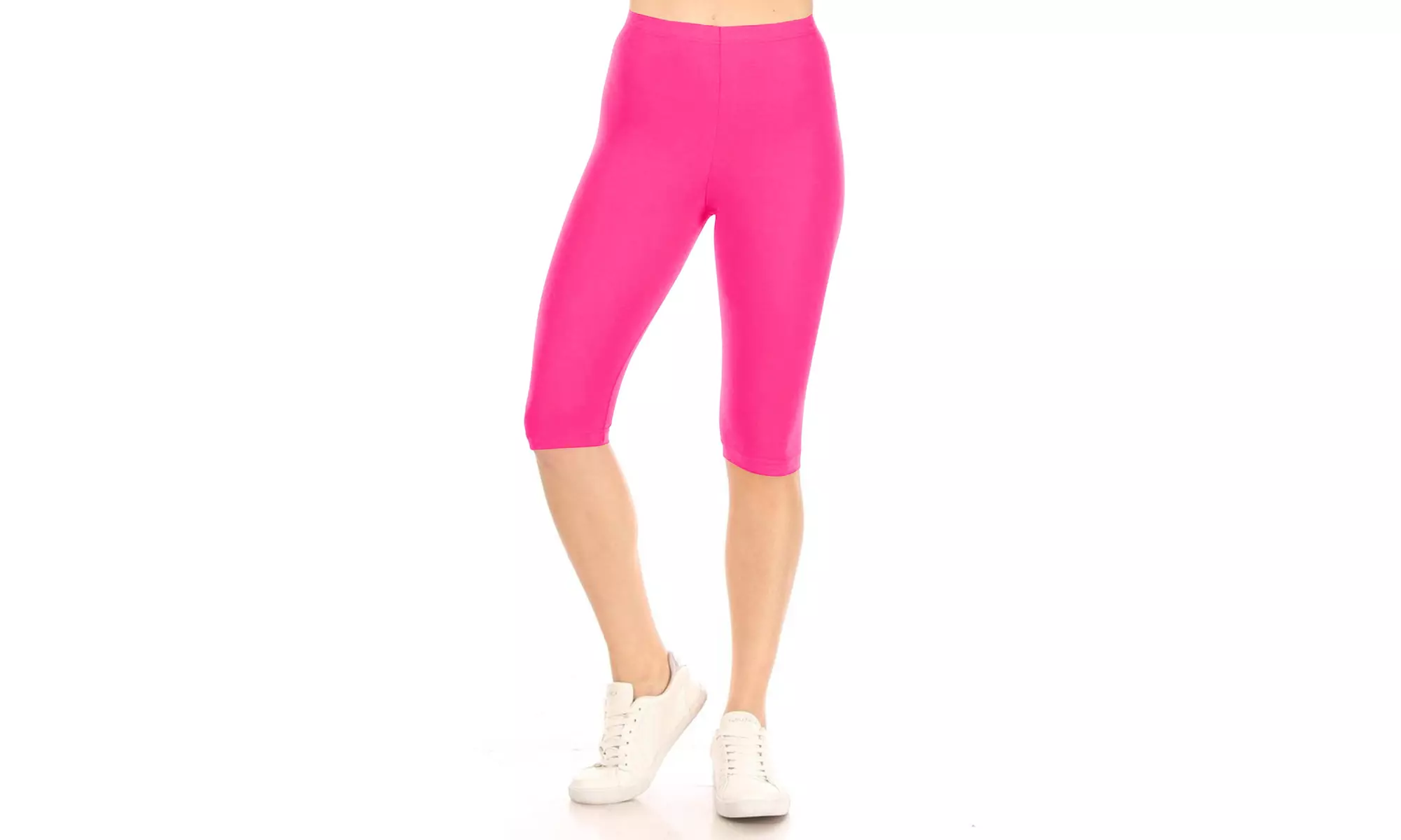 Women's Casual Solid Slim Running Yoga Capri Leggings (Pack of 3)