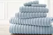 Luxury Spa Wavy 100% Cotton Towel Set (6-Piece) - Second Medium