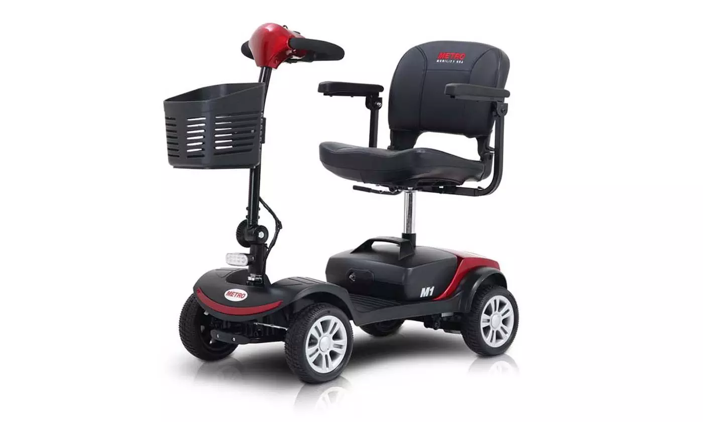 4 Wheel Mobility Scooter, Electric Powered Wheelchair Device for Adult Elderly - Primary Image