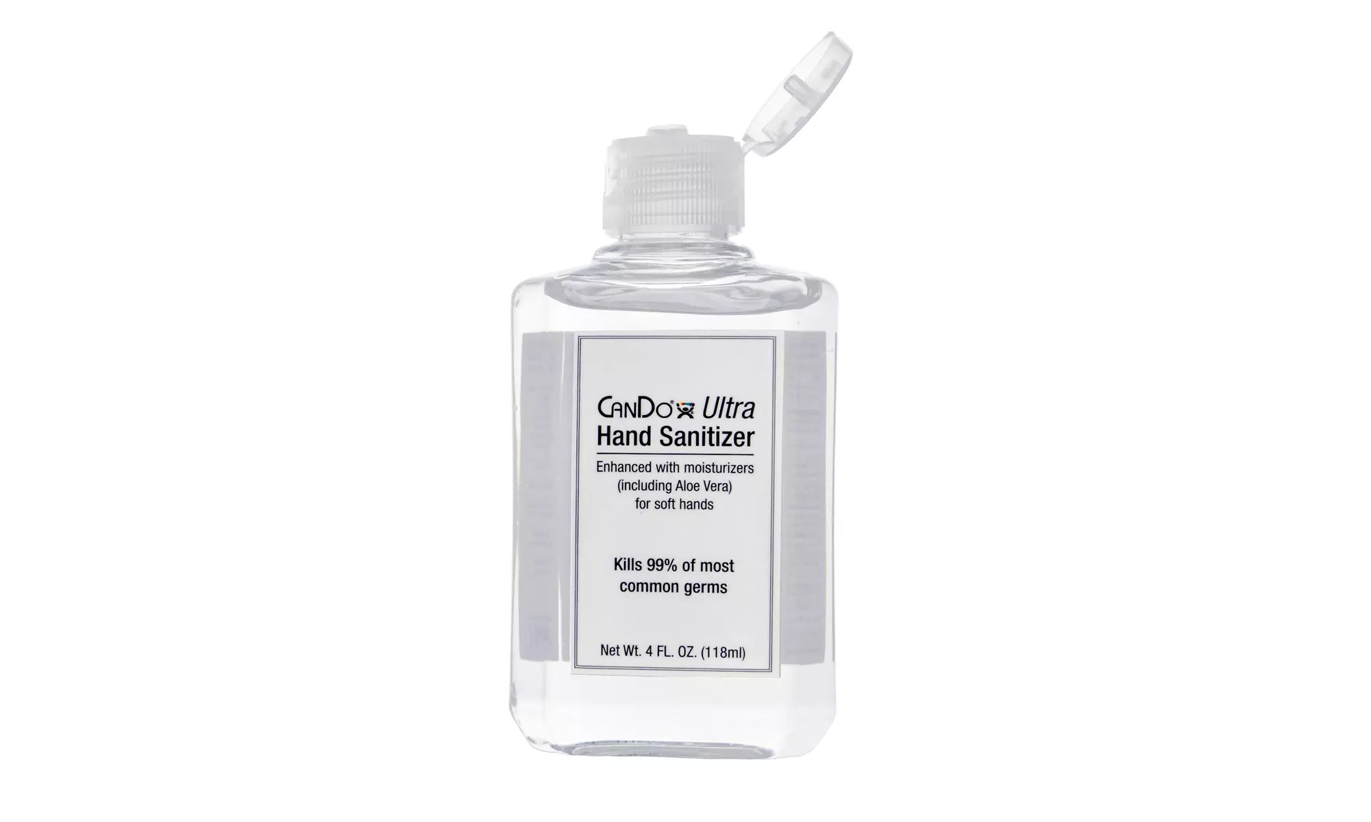 CanDo Ultra Hand Sanitizer with Aloe Vera, Flip Cap, 4 oz., Case of 80 - Primary Image