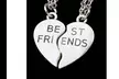 Heart Pendant Pieces Broken Two Best Friend Friendship Necklace - Second Medium
