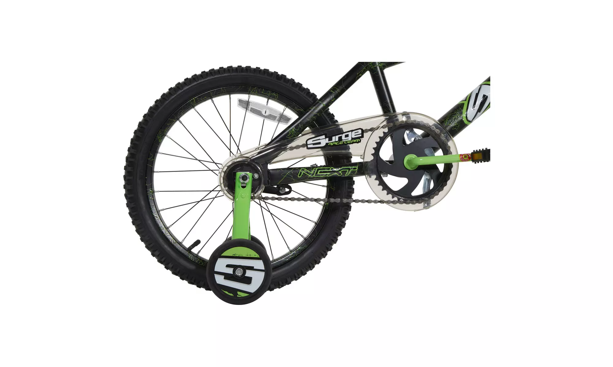 18" Surge Boys' BMX Bike, Black/Green - Primary Image