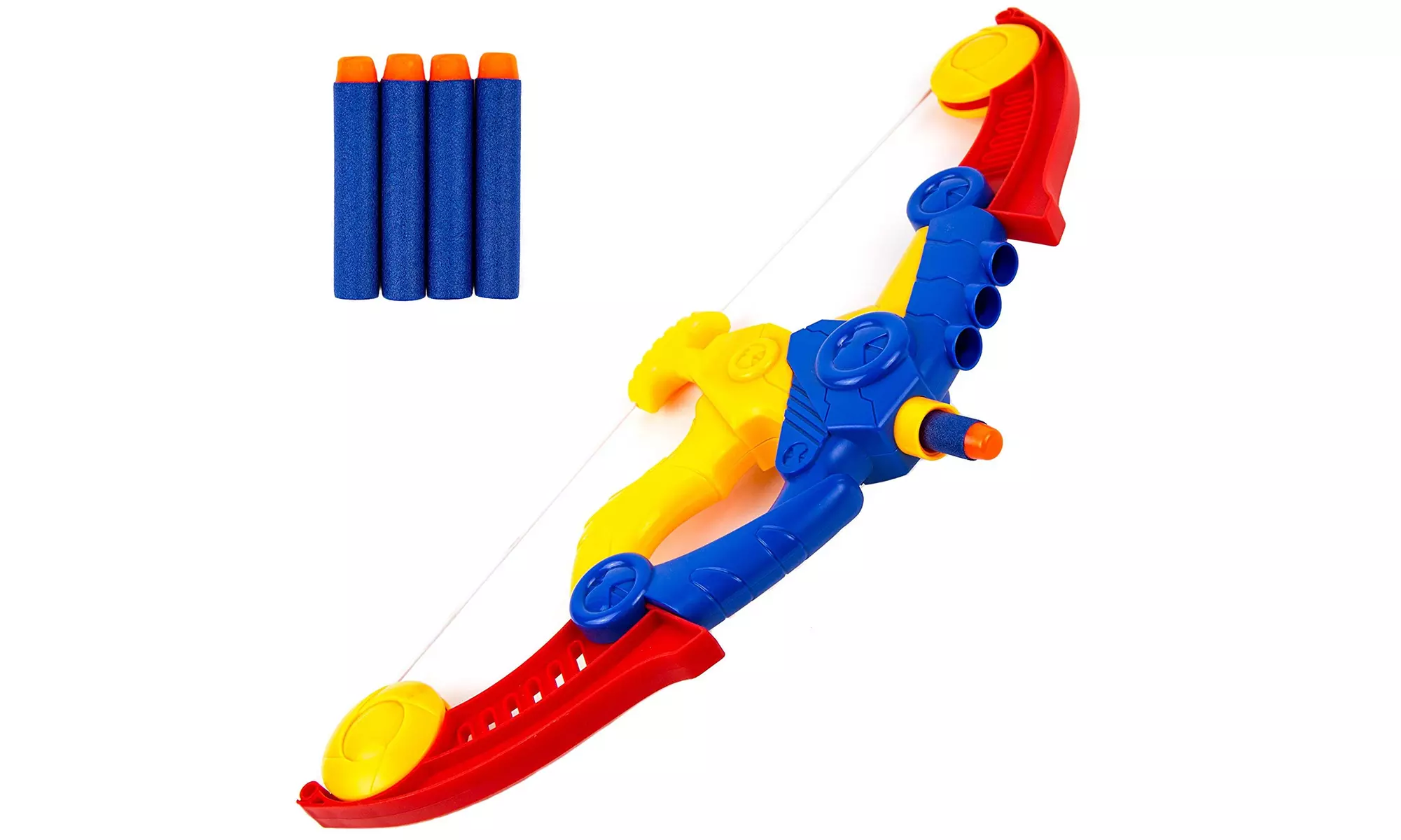 Toy Bow and Arrow for Kids with 4 Foam Arrows Like Darts Great Indoor & Outdoor - Primary Image