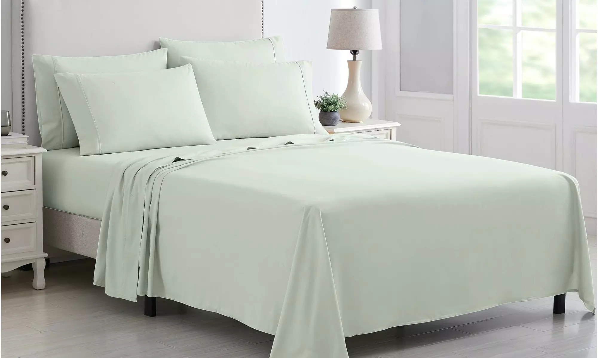 Kathy Ireland 6 Piece Brushed Microfiber Sheet Set