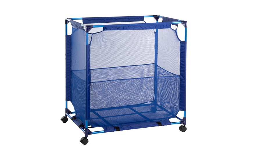 rolling pool storage cart