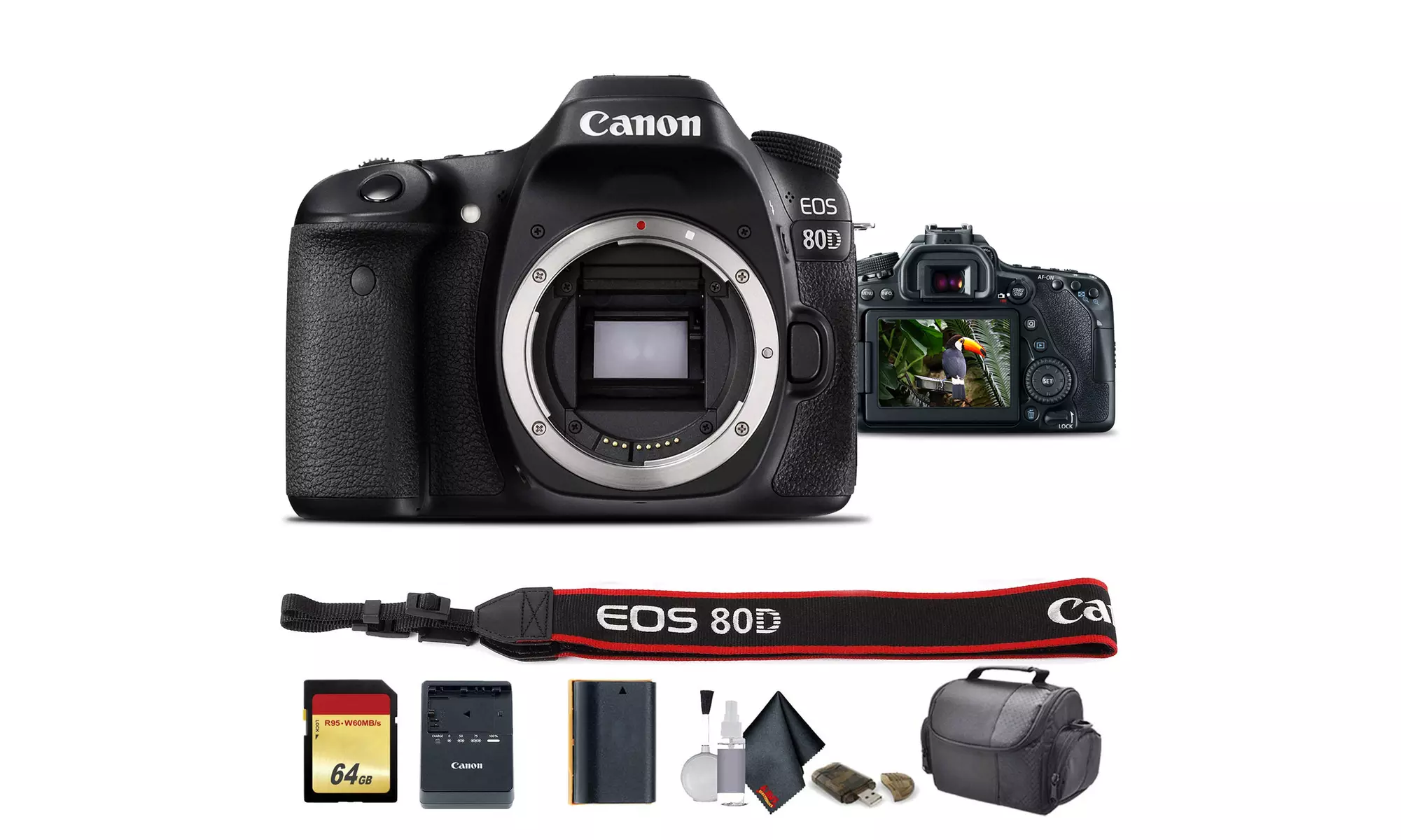 Canon EOS 80D DSLR Camera with Starter Bundle - Primary Image