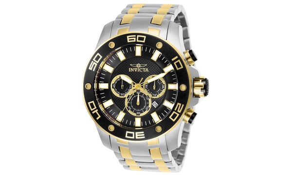 Invicta Men s 26081 Pro Diver Quartz Chronograph Black Dial Watch