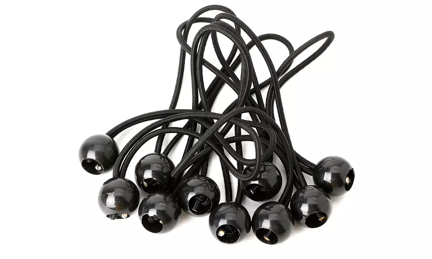 6" Ball Bungee Bungie Cord Heavy Duty Canopy Tarp Tie Downs Straps - Second Medium