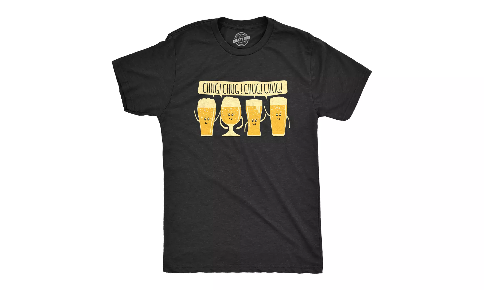 Mens Chug Chug Chug Tshirt Funny Craft Beer Drinking Party Graphic Novelty Tee - Primary Image