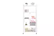 Multi-function Wheeled Iron Five-layer Folding Storage Rack White - Second Medium