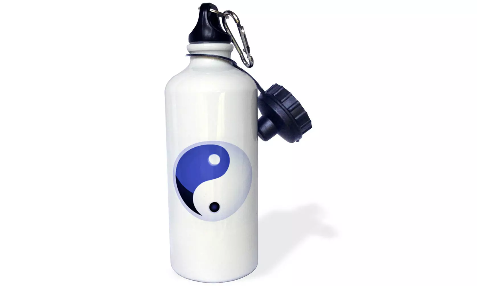  Water Bottle Dark and Light Blue Yin and Yang Sign  - Primary Image