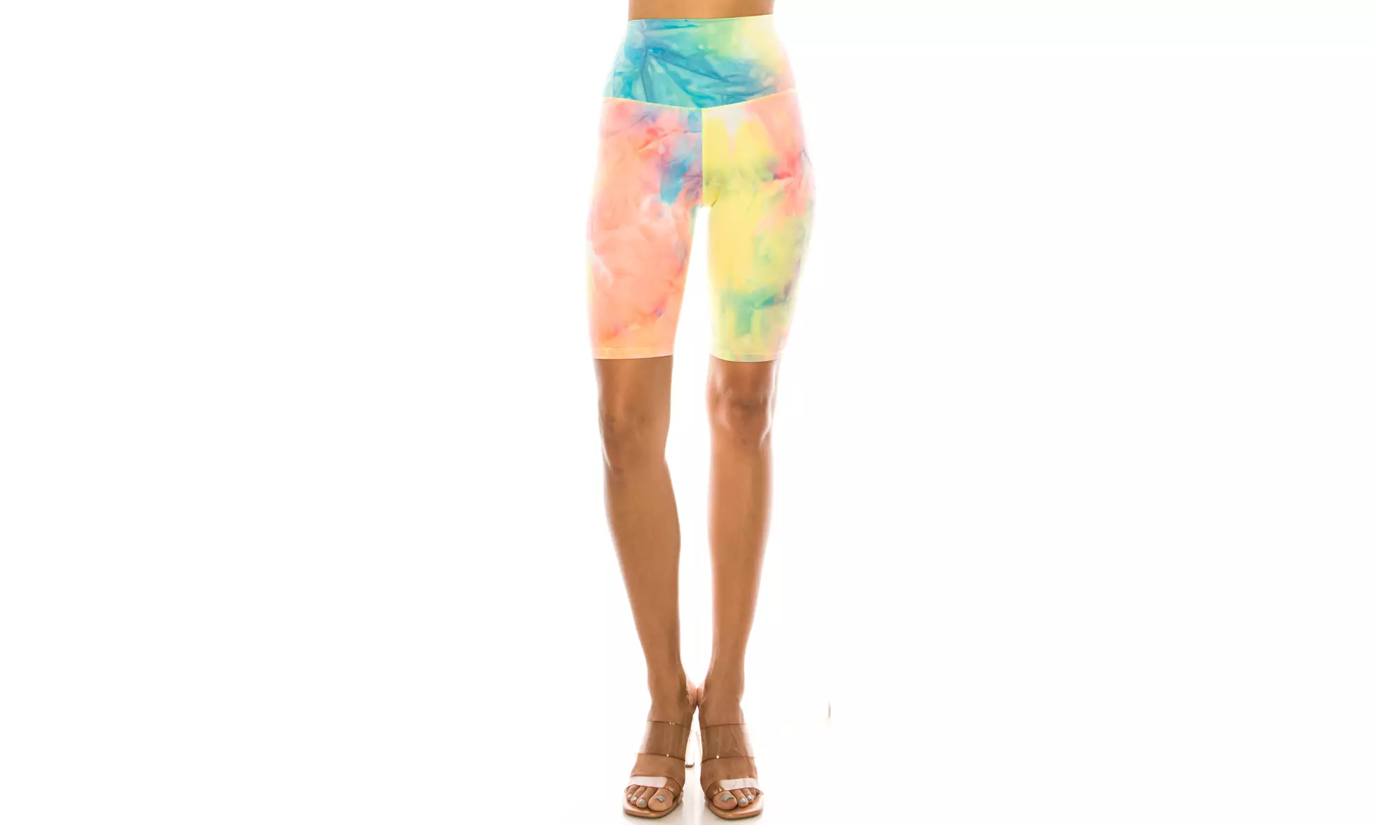 Women's Tiedye, Honeycomb athletic Biker Shorts