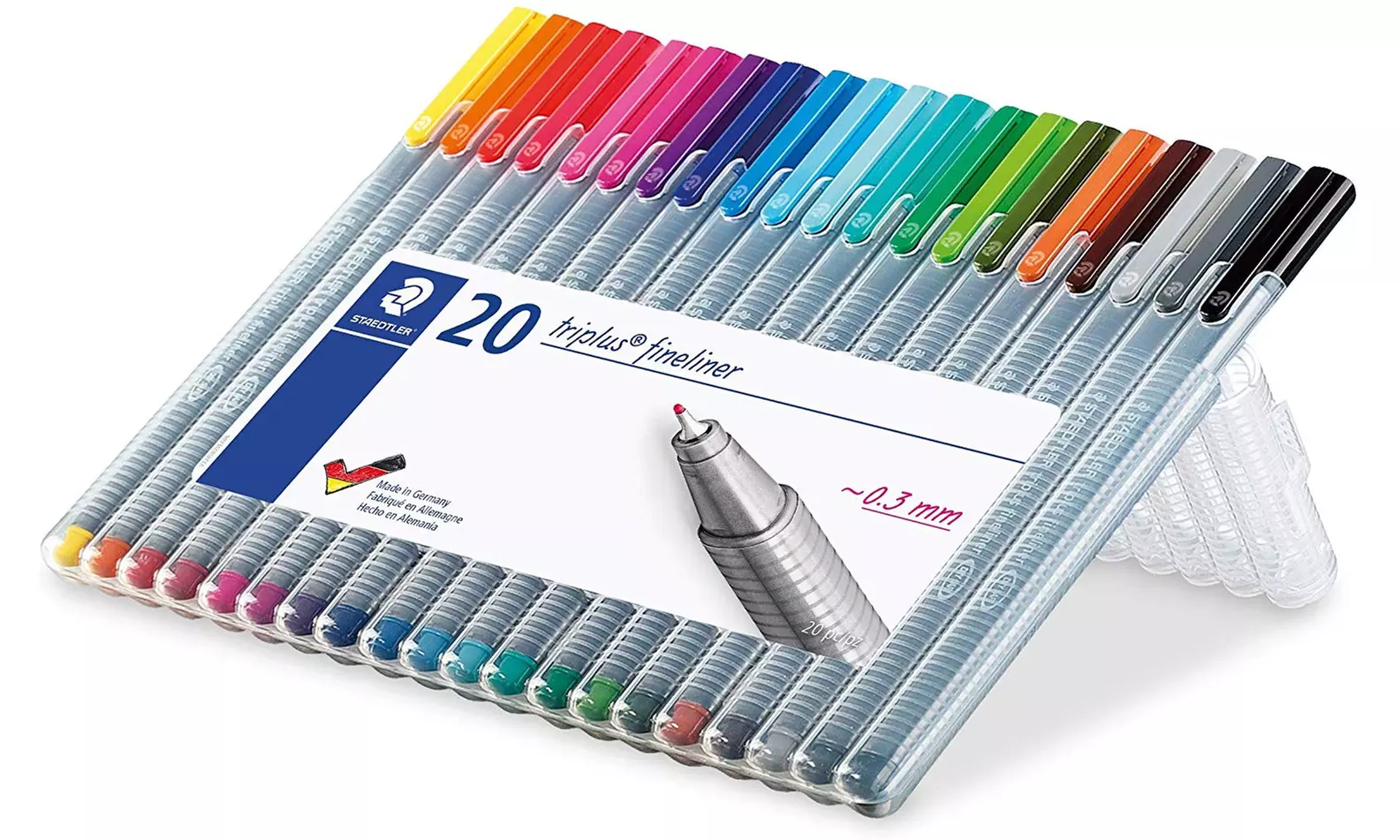 Staedtler - Triplus Fineliner Pens (334SB20BK) - Primary Image