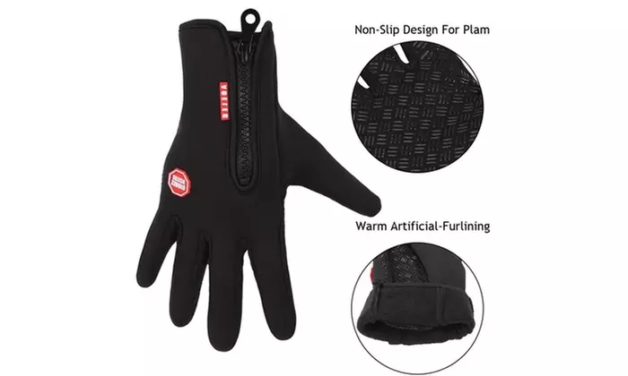 Winter Warm Beanie Hat and Scarf Set & Anti-slip Windproof Touch Screen Gloves
