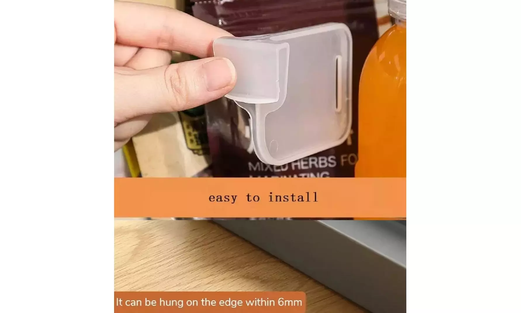 8 Pcs Refrigerator Storage Organizer Partition Board Shelf Divider Separator US - Second Medium