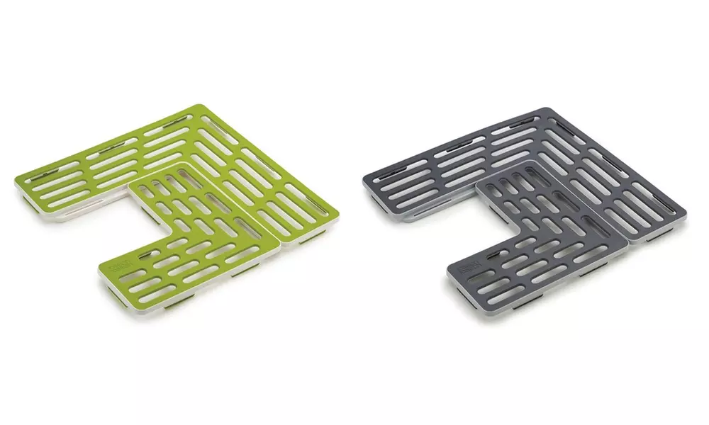 Joseph Joseph SinkSaver Adjustable Sink Protector Mat Two Grid Sections Non Slip - Primary Image