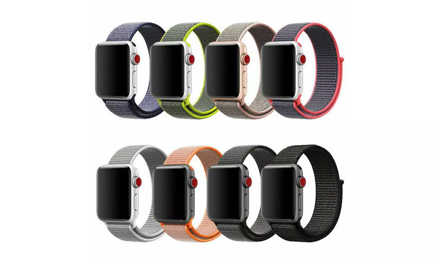 Woven Nylon Band for Apple Watch Sport Loop Series 6/5/4/3/2/1/SE  - Primary Image