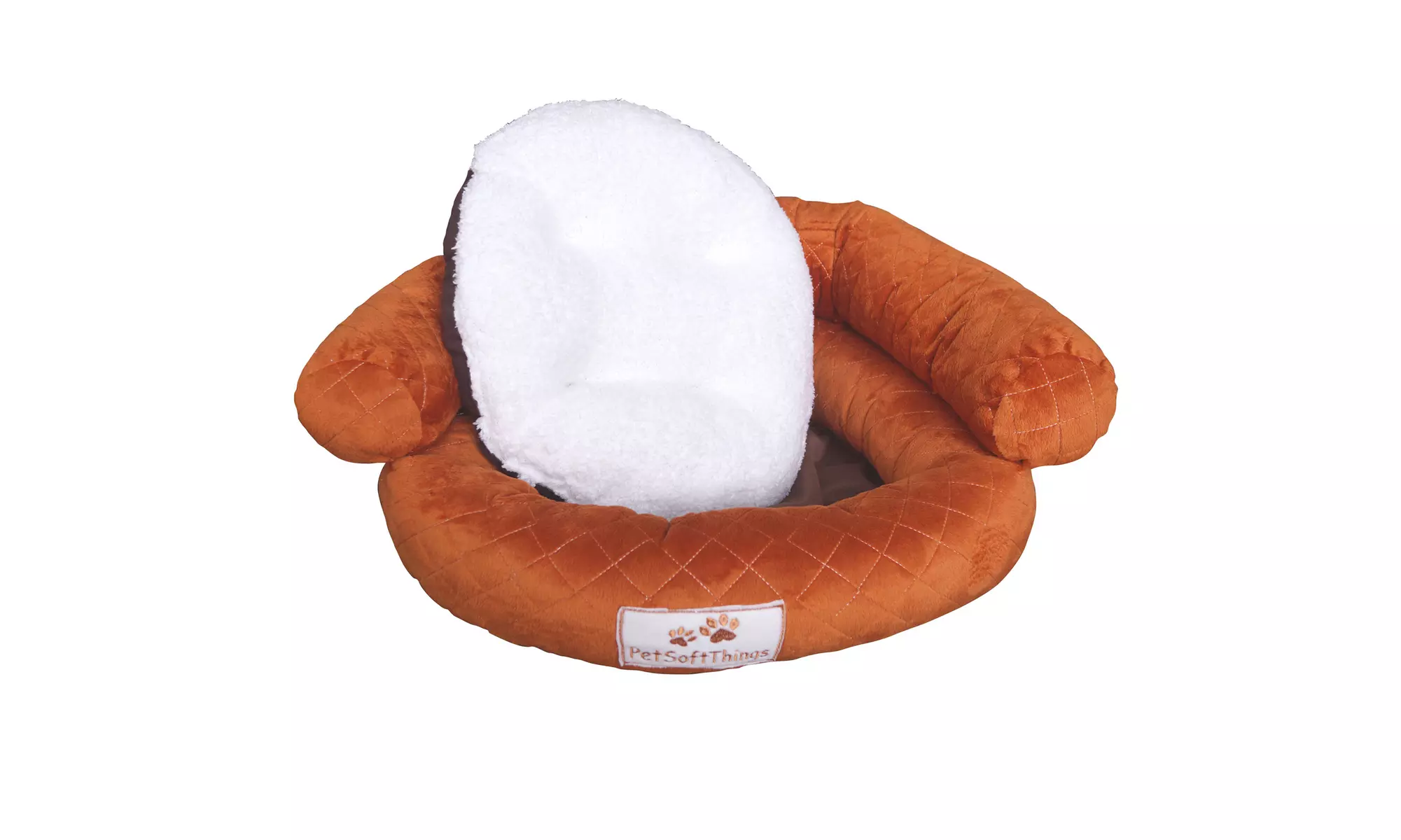Small Dog Bed Plush Fluffy Soft Warm Calming Small Dog Puppy Kitten Cat Pet Bed