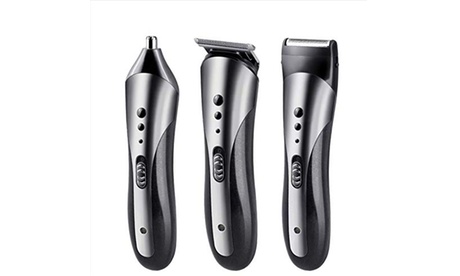 Professional Hair Clippers Trimmer Kit Hair Cutting Machine For Men Barbershop Black