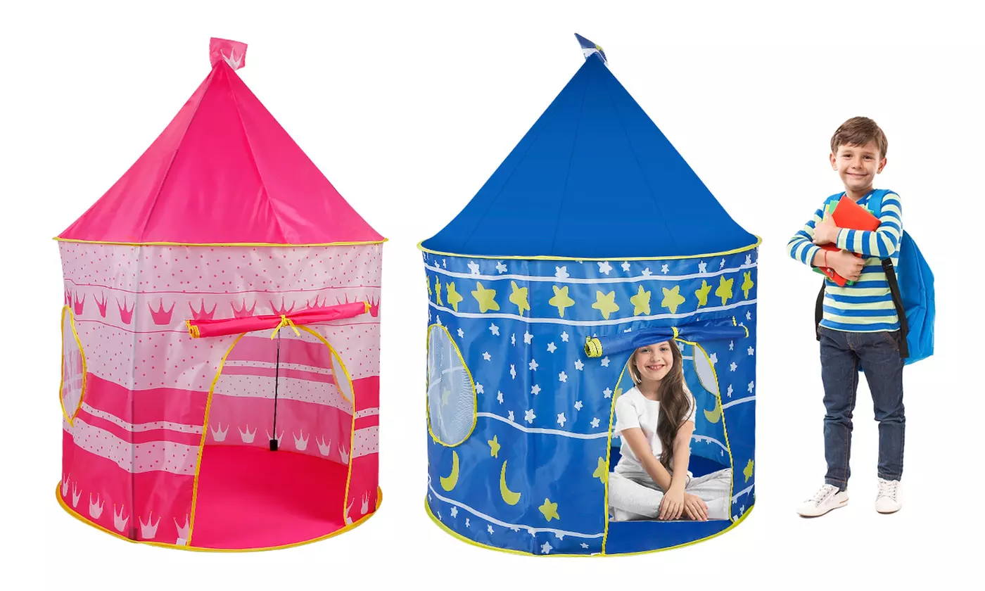 iMounTEK Indoor & Outdoor Kids Pop-Up Play Castle Tent with Carrying Bag