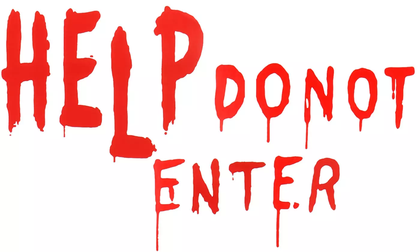 Two-Piece ItBelongs2U Halloween-Themed Window Clings Horror PVC Stickers