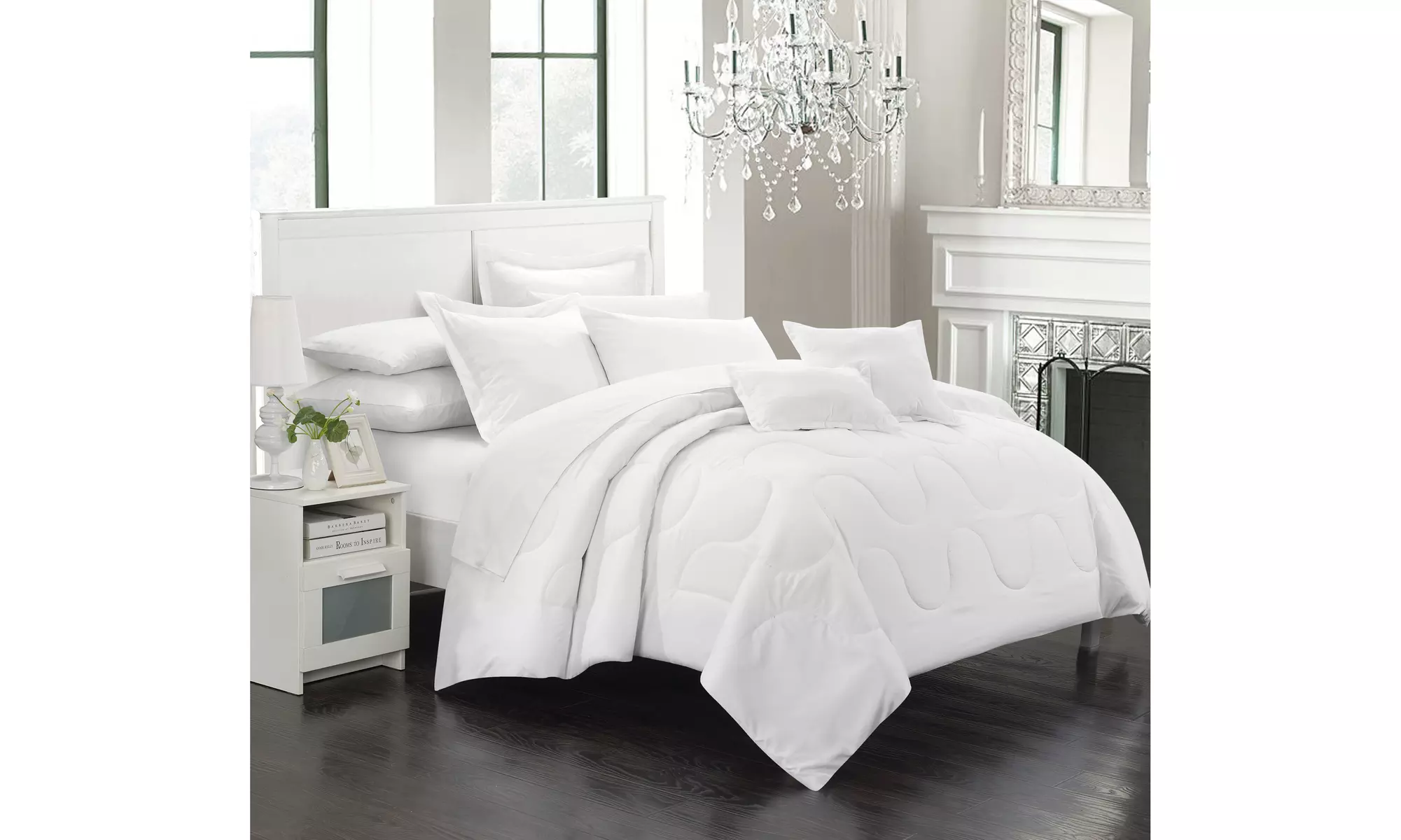 Donnelle Solid Comforter Sets with Sheets & Dec Pillows (8 or 11-Piece) - Primary Image