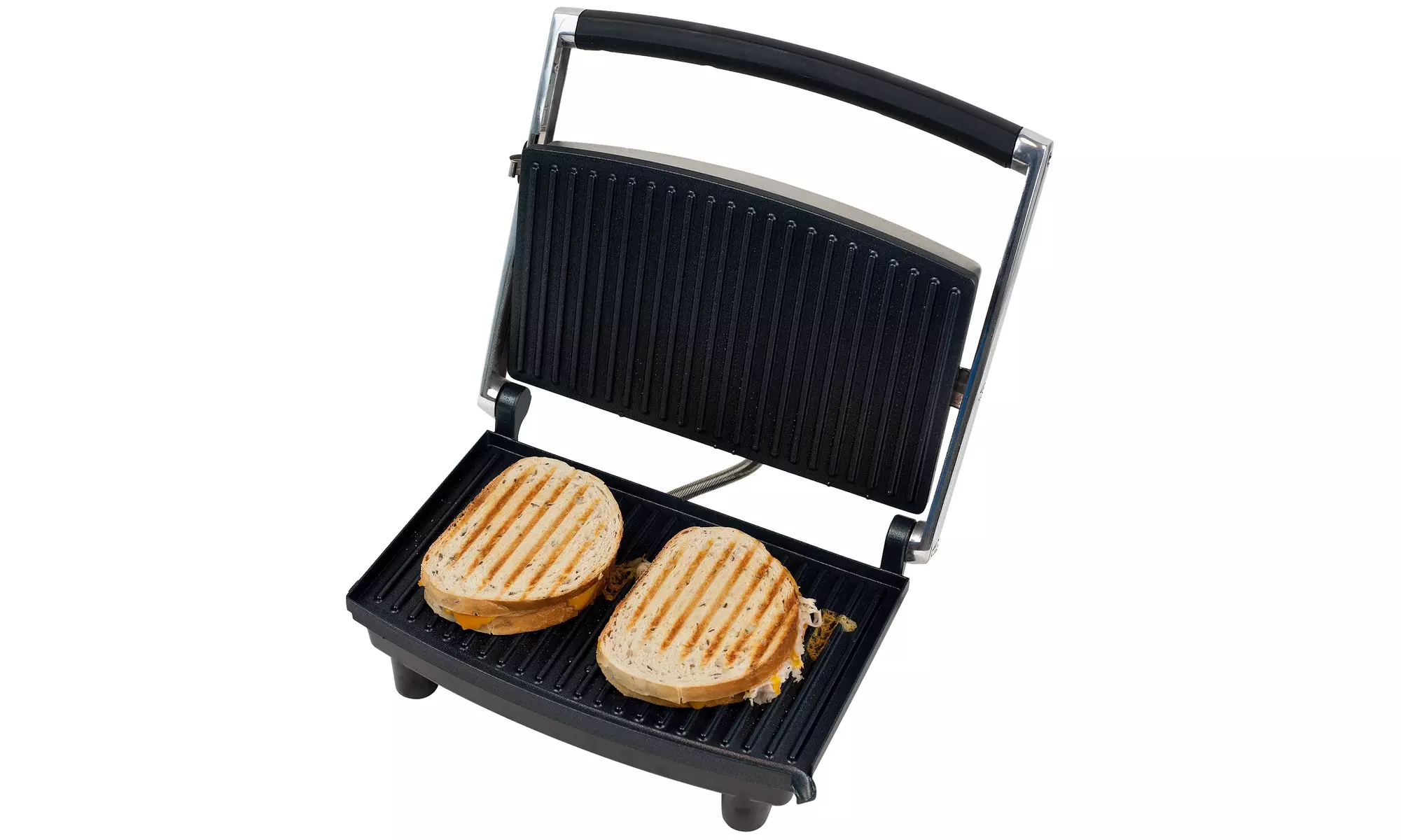 Panini Press Grill and Gourmet Sandwich Maker for Healthy Cooking by Chef Buddy - Second Medium
